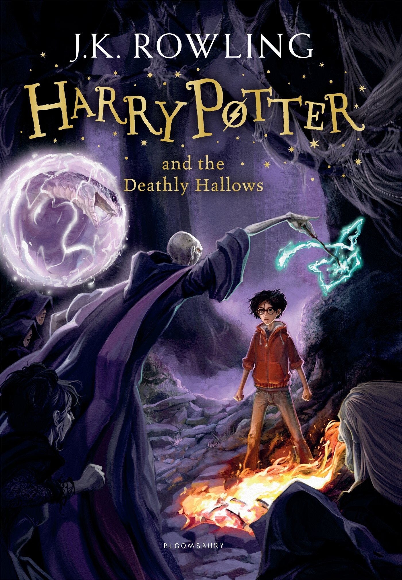 Harry Potter and the Deathly Hallows book cover by J K Rowling available at Ceylon Book Club