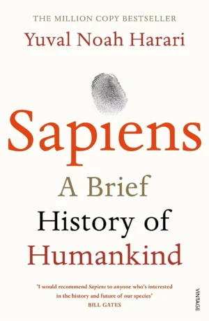 Sapiens A Brief History of Humankind book cover by Yuval Noah Harari available at Ceylon Book Club